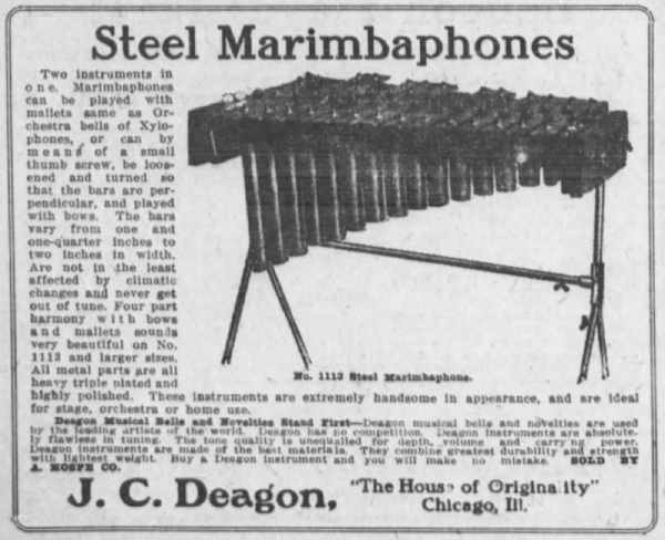 Marimbaphone advertisement